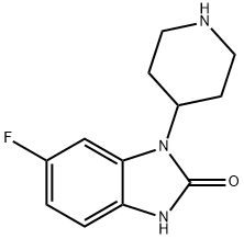 6-fluoro-1-(piperidin-4-yl)-1h-benzo[d]imidazol-2(3h)-one Structure