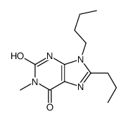 9-butyl-1-methyl-8-propyl-3H-purine-2,6-dione Structure