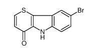 8-bromo-5H-thiopyrano[3,2-b]indol-4-one结构式