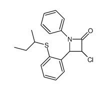 4-(2-butan-2-ylsulfanylphenyl)-3-chloro-1-phenylazetidin-2-one Structure