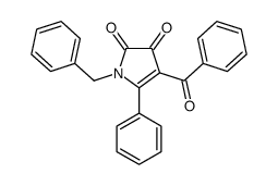 4-benzoyl-1-benzyl-5-phenylpyrrole-2,3-dione Structure