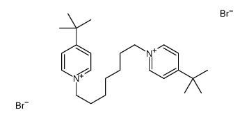 4-tert-butyl-1-[7-(4-tert-butylpyridin-1-ium-1-yl)heptyl]pyridin-1-ium,dibromide Structure