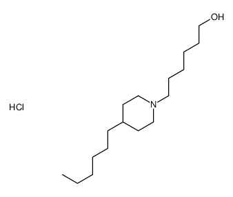 6-(4-hexylpiperidin-1-yl)hexan-1-ol,hydrochloride Structure