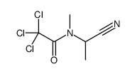 2,2,2-trichloro-N-(1-cyanoethyl)-N-methylacetamide Structure