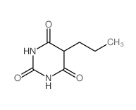 2,4,6 (1H,3H, 5H)-Pyrimidinetrione, 5-propyl-结构式