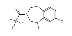(1R,S)-N-trifluoroacetyl-8-chloro-2,3,4,5-tetrahydro-1-methyl-1H-3-benzazepine结构式