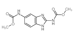 Carbamic acid, 1H-benzimidazole-2,5-diylbis-, dimethyl ester Structure