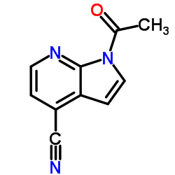 1-Acetyl-1H-pyrrolo[2,3-b]pyridine-4-carbonitrile structure