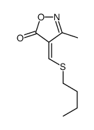 4-(butylsulfanylmethylidene)-3-methyl-1,2-oxazol-5-one结构式