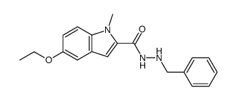 N2-Benzyl-2-(1-methyl-5-ethoxyindolyl)-carbohydrazid Structure