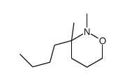 3-butyl-2,3-dimethyloxazinane结构式