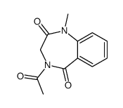 4-acetyl-1-methyl-3H-1,4-benzodiazepine-2,5-dione Structure