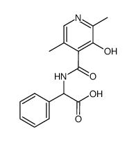 (3-hydroxy-2,5-dimethyl-isonicotinoylamino)-phenyl-acetic acid Structure