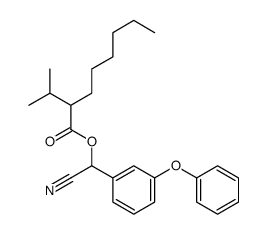 [cyano-(3-phenoxyphenyl)methyl] 2-propan-2-yloctanoate Structure