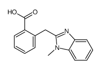 2-[(1-methylbenzimidazol-2-yl)methyl]benzoic acid Structure