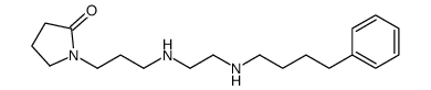 1-[3-[2-(4-phenylbutylamino)ethylamino]propyl]pyrrolidin-2-one Structure