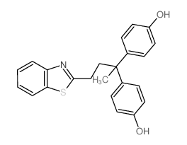 Phenol,4,4'-[3-(2-benzothiazolyl)-1-methylpropylidene]di- (8CI) picture