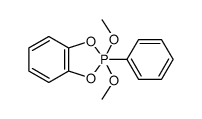 2,2-Dimethoxy-2-phenyl-1,3-dioxa-2λ5-phospha-indan结构式