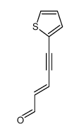 5-thiophen-2-ylpent-2-en-4-ynal结构式