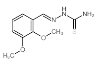 [(2,3-dimethoxyphenyl)methylideneamino]thiourea structure