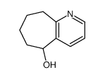 6,7,8,9-tetrahydro-5H-cyclohepta[b]pyridin-5-ol结构式