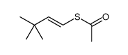 S-(3,3-dimethylbut-1-enyl) ethanethioate结构式