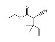 ethyl 2-cyano-3,3-dimethylpent-4-enoate结构式