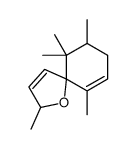 2,6,6,7,10-pentamethyl-1-oxaspiro[4.5]deca-3,9-diene结构式