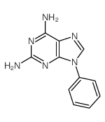 9-phenylpurine-2,6-diamine结构式