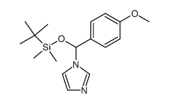 1-(((tert-butyldimethylsilyl)oxy)(4-methoxyphenyl)methyl)-1H-imidazole结构式