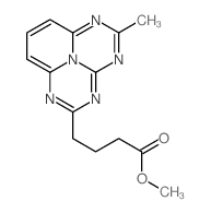1,3,4,6,9b-Pentaazaphenalene-2-butanoic acid, 5-methyl-, methyl ester structure