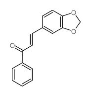 2-Propen-1-one,3-(1,3-benzodioxol-5-yl)-1-phenyl- Structure