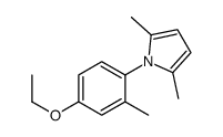 1-(4-ethoxy-2-methylphenyl)-2,5-dimethylpyrrole结构式