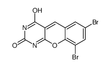 7,9-dibromochromeno[2,3-d]pyrimidine-2,4-dione结构式