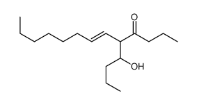 5-(1-hydroxybutyl)tridec-6-en-4-one结构式