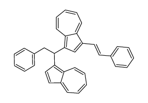 1-(1-azulen-1-yl-2-phenylethyl)-3-(2-phenylethenyl)azulene结构式