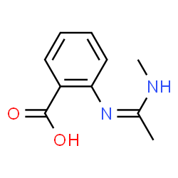 Benzoic acid, 2-[[1-(methylamino)ethylidene]amino]- (9CI) structure