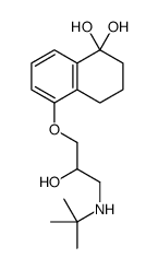 5-[3-(tert-butylamino)-2-hydroxypropoxy]-3,4-dihydro-2H-naphthalene-1,1-diol Structure