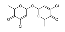 4-chloro-2-[(4-chloro-6-methyl-5-oxo-2H-pyran-2-yl)oxy]-6-methyl-2H-pyran-5-one Structure