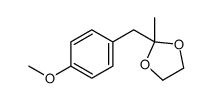2-[(4-methoxyphenyl)methyl]-2-methyl-1,3-dioxolane Structure