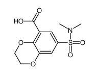 7-(N,N-dimethylsulphamoyl)-2,3-dihydro-1,4-benzodioxin-5-carboxylic acid Structure