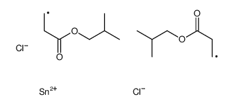 2-methylpropyl 3-[dichloro-[3-(2-methylpropoxy)-3-oxopropyl]stannyl]propanoate结构式