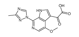 1H-Pyrrolo[2,3-c]pyridine-3-acetic acid, 4-Methoxy-7-(3-Methyl-1H-1,2,4-triazol-1-yl)-α-oxo- Structure