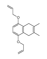 2,3-dimethyl-5,8-bis(prop-2-enoxy)-1,4-dihydronaphthalene结构式