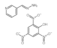 (Z)-pyridin-3-ylmethylidenehydrazine; 2,4,6-trinitrophenol结构式