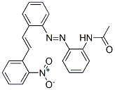 N-[2-[[2-[2-(2-Nitrophenyl)ethenyl]phenyl]azo]phenyl]acetamide Structure