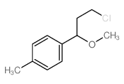 Benzene,1-(3-chloro-1-methoxypropyl)-4-methyl- Structure