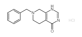 7-Benzyl-5,6,7,8-tetrahydropyrido[3,4-d]pyrimidin-4(1H)-one hydrochloride structure