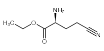 Butanoic acid, 2-amino-4-cyano-, ethyl ester, (2S)- (9CI) Structure