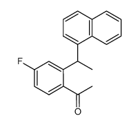 1-(4-fluoro-2-(1-(naphthalen-1-yl)ethyl)phenyl)ethan-1-one结构式